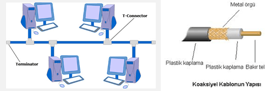 doğrusal bus topoloji