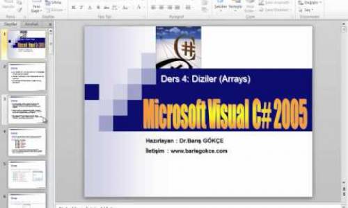MİCROSOFT POWERPOİNT 2010 GÖRSEL VİDEO EĞİTİMİ-Powerpoint Temel Bilgiler